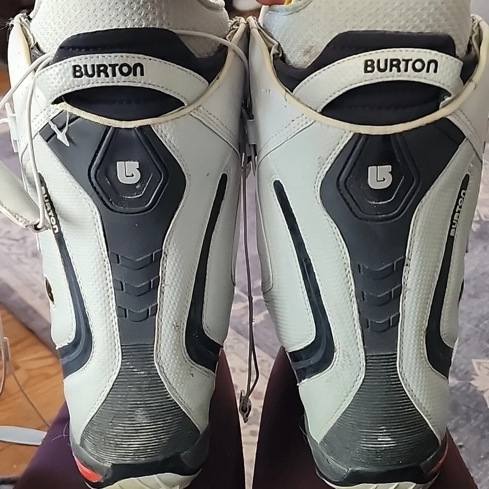 Burton Mens Driver X Snowboard Boots in Grey and Black Size 8.5